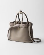 Prada Buckle Small Leather Handbag With Belt - Image 2
